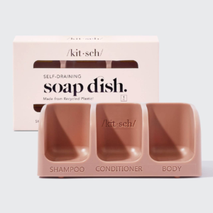 Kitsch Self-draining Soap Dish - Terracotta