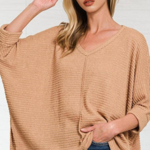 Batwing Sleeve Jacquard Sweater